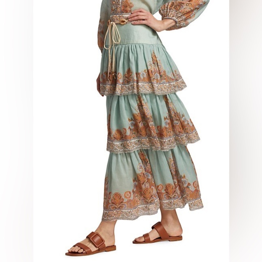 ZIMMERMANN Devi Paisley Print Skirt - Picture 12 of 16